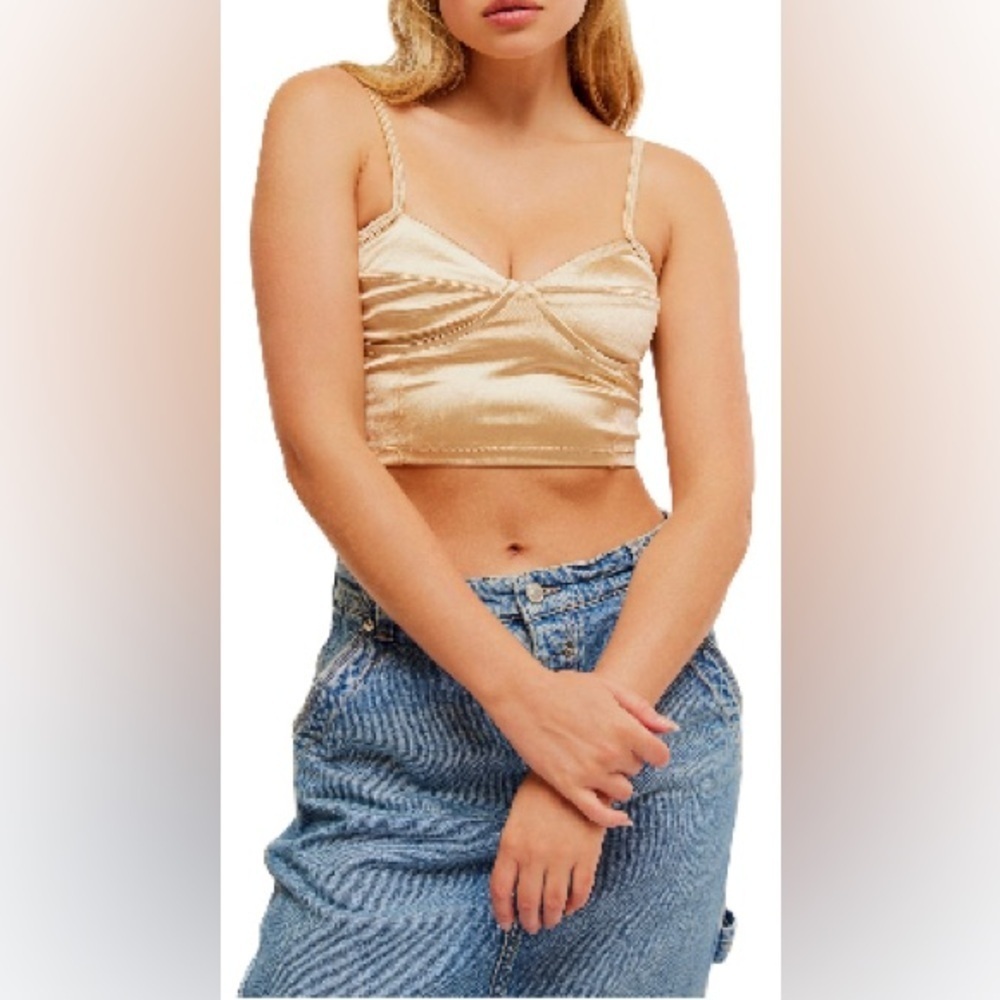 NEW…FREE PEOPLE Casino Royal Bra Tank Top - Picture 2 of 5